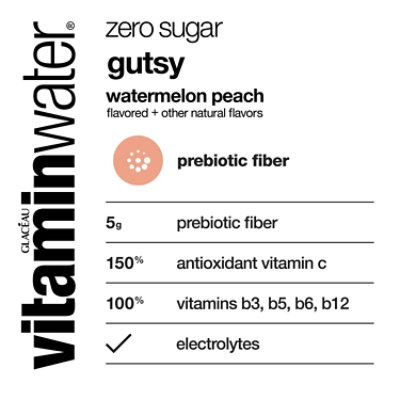 Vitaminwater Zero Sugar Gutsy Bottle, - 20 FZ - Image 4