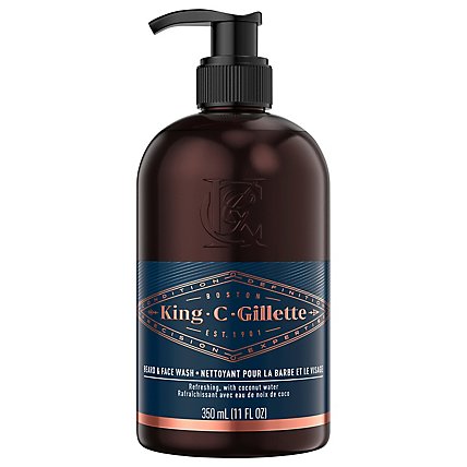 King C. Gillette Beard And Face Wash - 11.8 Fl. Oz. - Image 3