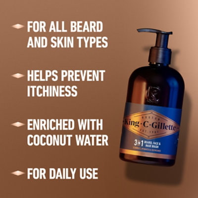 King C. Gillette Beard And Face Wash - 11.8 Fl. Oz. - Image 6