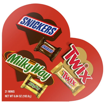 Mars Snickers Twix Milky Way Valentines Day Assorted Chocolate Candy Gift Box - 6.84 Oz - Image 4