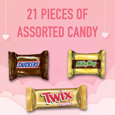 Mars Snickers Twix Milky Way Valentines Day Assorted Chocolate Candy Gift Box - 6.84 Oz - Image 2