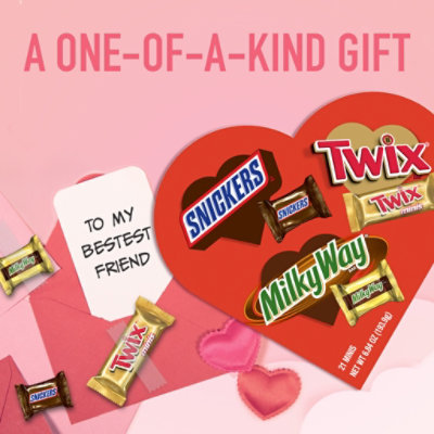 Mars Snickers Twix Milky Way Valentines Day Assorted Chocolate Candy Gift Box - 6.84 Oz - Image 4