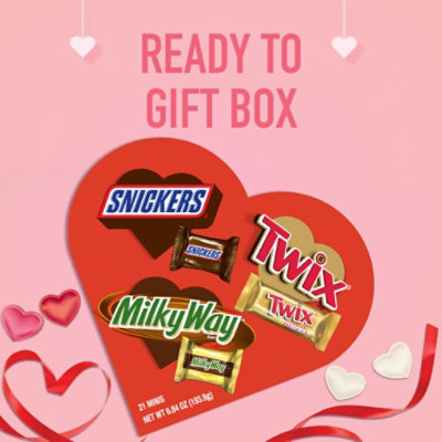 Mars Snickers Twix Milky Way Valentines Day Assorted Chocolate Candy Gift Box - 6.84 Oz - Image 5
