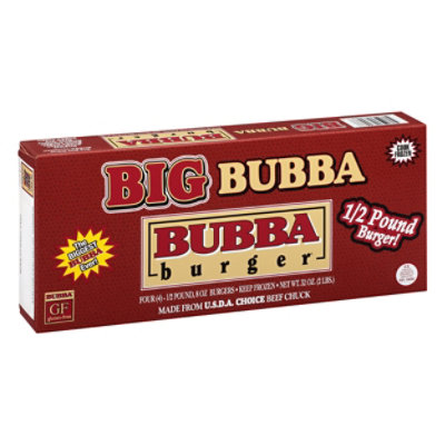 Bubba Burger Sweet Onions Gluten-Free Turkey Burgers, 8 count, 32 oz