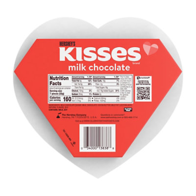 Hersheys Kisses Milk Chocolate Valentines Day Candy Gift Box - 6.5 Oz - Image 2