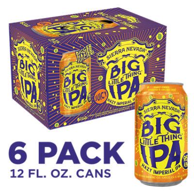 Sierra Nevada Big Little Thing Imperial IPA Craft Beer In Cans - 6-12 Oz