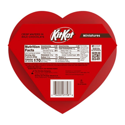 Kit Kat Miniatures Milk Chocolate Wafer Valentines Day Candy Gift Box - 6.4 Oz - Image 2