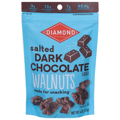 Diamond Walnut Salted Dark Chocolate - 4 Oz - Image 1