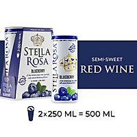 Il Conte Stella Rosa Blueberry Cans Wine - 2-250 ML - Image 1