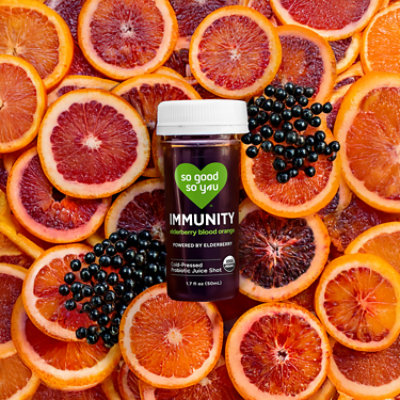So Good So You Organic Immunity Elderberry Blood Orange Probiotic Juice Shot - 1.7 Fl. Oz. - Image 3