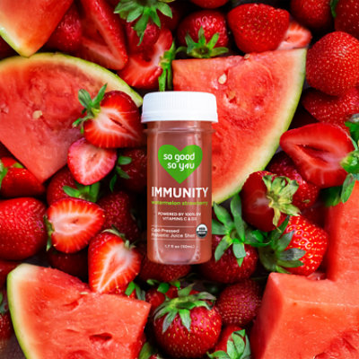 So Good So You Organic Immunity Watermelon Strawberry Probiotic Juice Shot - 1.7 Fl. Oz. - Image 5