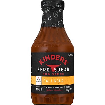Kinder’s Cali Gold Zero Sugar Barbecue Sauce - 17.5 Oz - Image 2