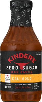 Kinder’s Cali Gold Zero Sugar Barbecue Sauce - 17.5 Oz - Image 2