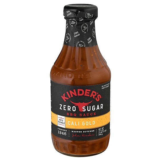 Kinder’s Cali Gold Zero Sugar Barbecue Sauce - 17.5 Oz