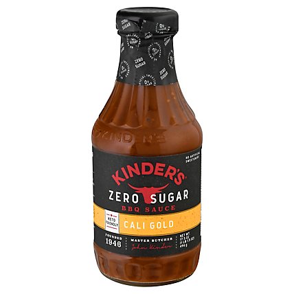 Kinder’s Cali Gold Zero Sugar Barbecue Sauce - 17.5 Oz - Image 1