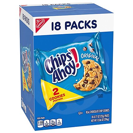 Chips Ahoy! Cookies Chocolate Chip Snack Pack 2 Count - 13.86 Oz - Image 1
