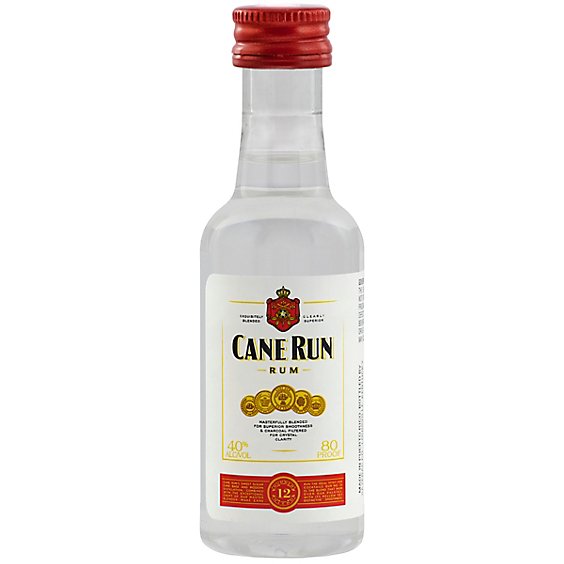 Cane Run White Rum 80 Proof - 50 Ml