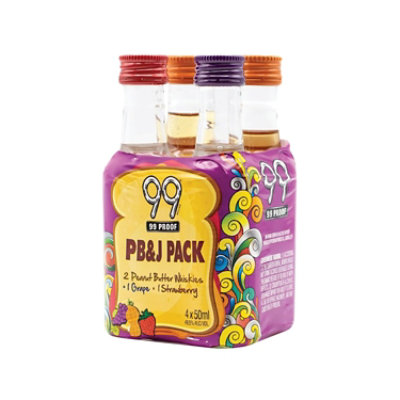 99 Peanut Butter and Jelly 99 Proof - 4-50 Ml - Image 1