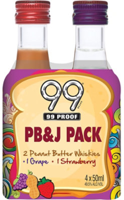 99 Peanut Butter and Jelly 99 Proof - 4-50 Ml - Image 1