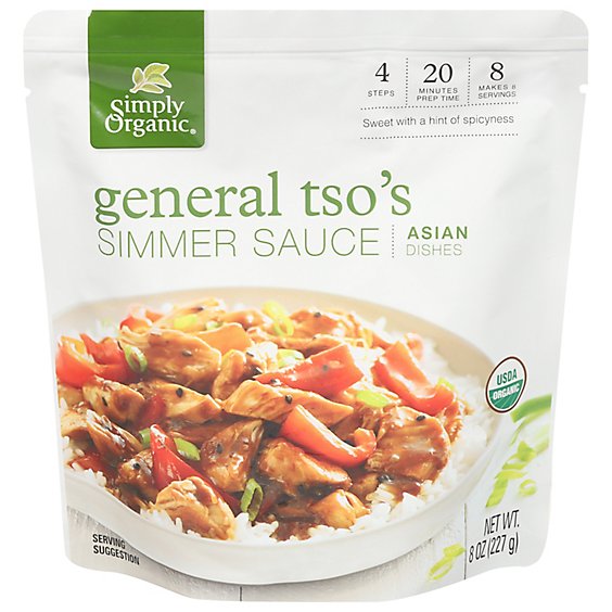 Simply Organic General Tsos Sauce Org - 8 OZ