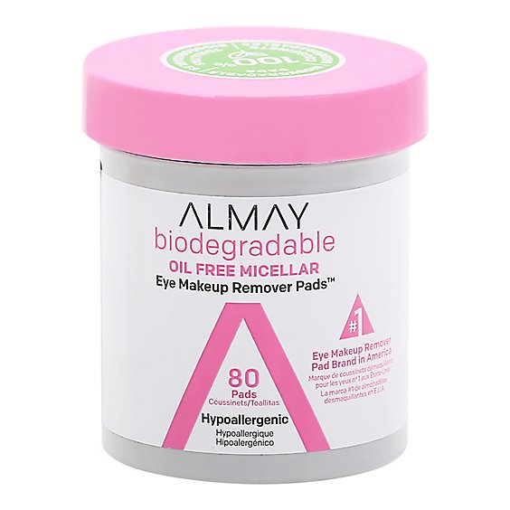 Almay Biodegradable Micellar Eye Makeup Remover Pads - 80 CT