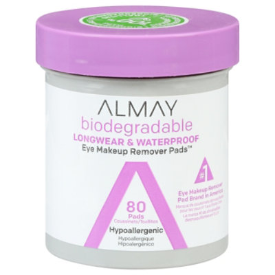 Almay Biodegradable Longwear & Waterproof Eye Makeup Remover Pads - EA - Image 1