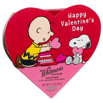 Whitmans Choc Peanuts Heart - 1.5 OZ - Image 1