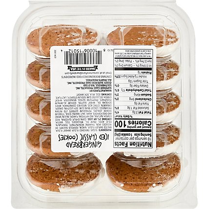 Superior On Main Gingerbread Iced Classic Cookies 10 Count - 8.5 OZ - Image 6