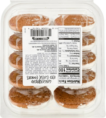 Superior On Main Gingerbread Iced Classic Cookies 10 Count - 8.5 OZ - Image 6