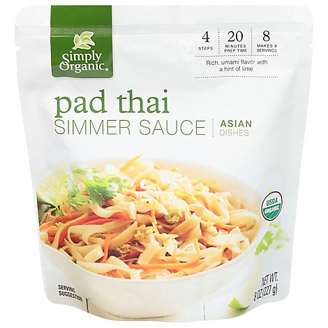 Simply Organic Pad Thai Sauce Org - 8 OZ