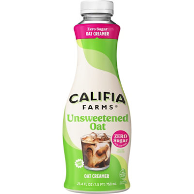 Califia Farms Unsweetened Oat Milk Coffee Creamer - 25.4 Fl. Oz. - Image 1