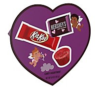 REESE'S HERSHEY'S KIT KAT Milk Chocolate Assortment Candy Heart Shaped Gift Box - 6.4 Oz