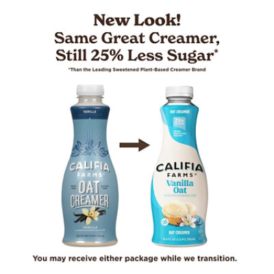 Califia Farms Vanilla Oat Milk Coffee Creamer - 25.4 Fl. Oz. - Image 3
