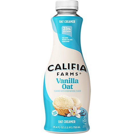 Califia Farms Vanilla Oat Milk Coffee Creamer - 25.4 Fl. Oz.