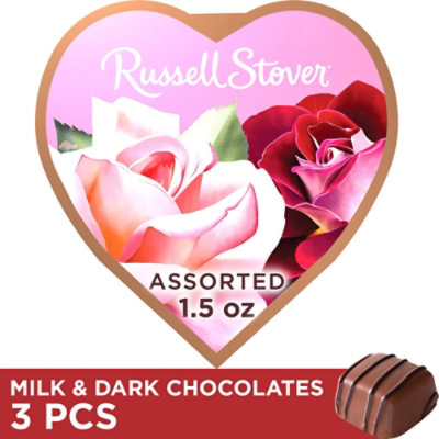 Russell Stover Valentine's Day Photo Heart Chocolate Gift Box - 1.5 Oz