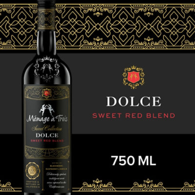 Menage a Trois Sweet Collection Dolce Sweet Red Wine Bottle - 750 Ml - Image 1