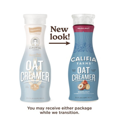 Califia Farms Hazelnut Oat Milk Coffee Creamer - 25.4 Fl. Oz. - Image 3