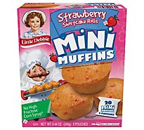 Snack Cakes Little Debbie Family Pack Mini Muffins Strawberry Shortcake - 8.44 OZ
