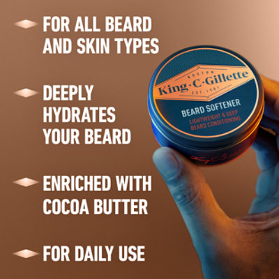 King C. Gillette Soft Beard Balm - 3.4 Fl. Oz. - Image 7