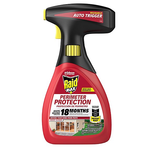 Raid Max Max Perimeter Protection Indoor Outdoor 18 Months Multi Insect Killer Spray - 30 Fl. Oz.
