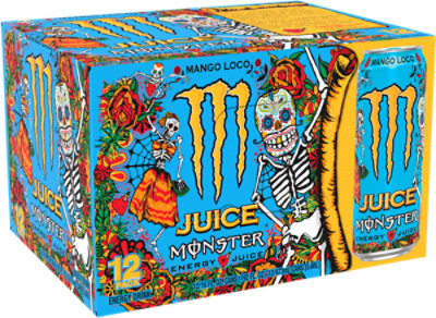 Monster Energy Juice Mango Loco Energy + Juice Energy Drink - 12-16 Fl. Oz. - Image 2