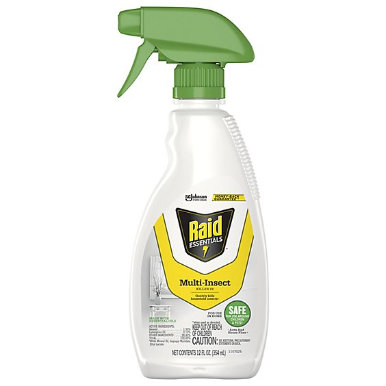 Raid Essentials Multi Insect Killer Insecticide Trigger Spray Bottle - 12 Oz