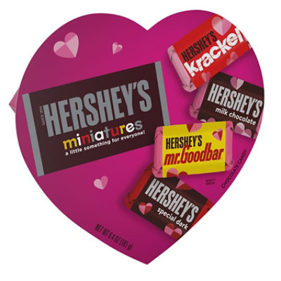 HERSHEY'S Miniatures Assorted Milk And Dark Chocolate Candy Gift Box - 6.4 Oz - Image 1