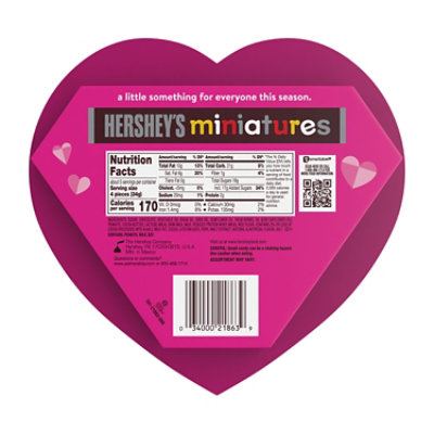 HERSHEY'S Miniatures Assorted Milk And Dark Chocolate Candy Gift Box - 6.4 Oz - Image 2