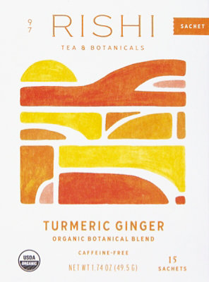 Rishi Turmeric Ginger Organic Tea - 15 CT - Image 2