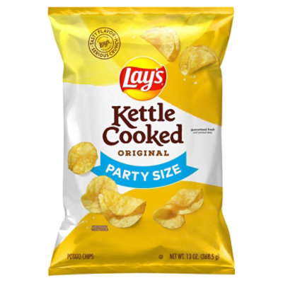 Lays Kettle Cooked Potato Chips Classic Party Size - 13 OZ - Image 3