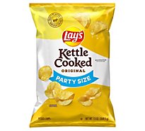 Lays Kettle Cooked Potato Chips Classic Party Size - 13 OZ