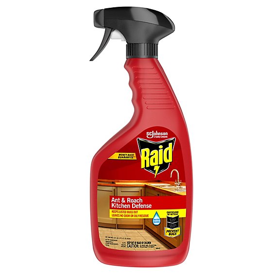 Raid Ant & Roach Kitchen Defense Insecticide Trigger Spray Bottle - 22 Oz