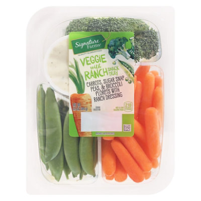 Signature Select/Farms Snack Tray Veggie With Ranch - 6.5 Oz - Image 2