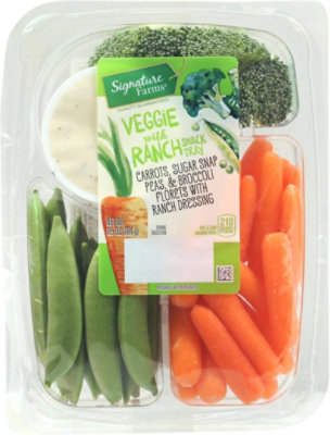Signature Select/Farms Snack Tray Veggie With Ranch - 6.5 Oz - Image 1